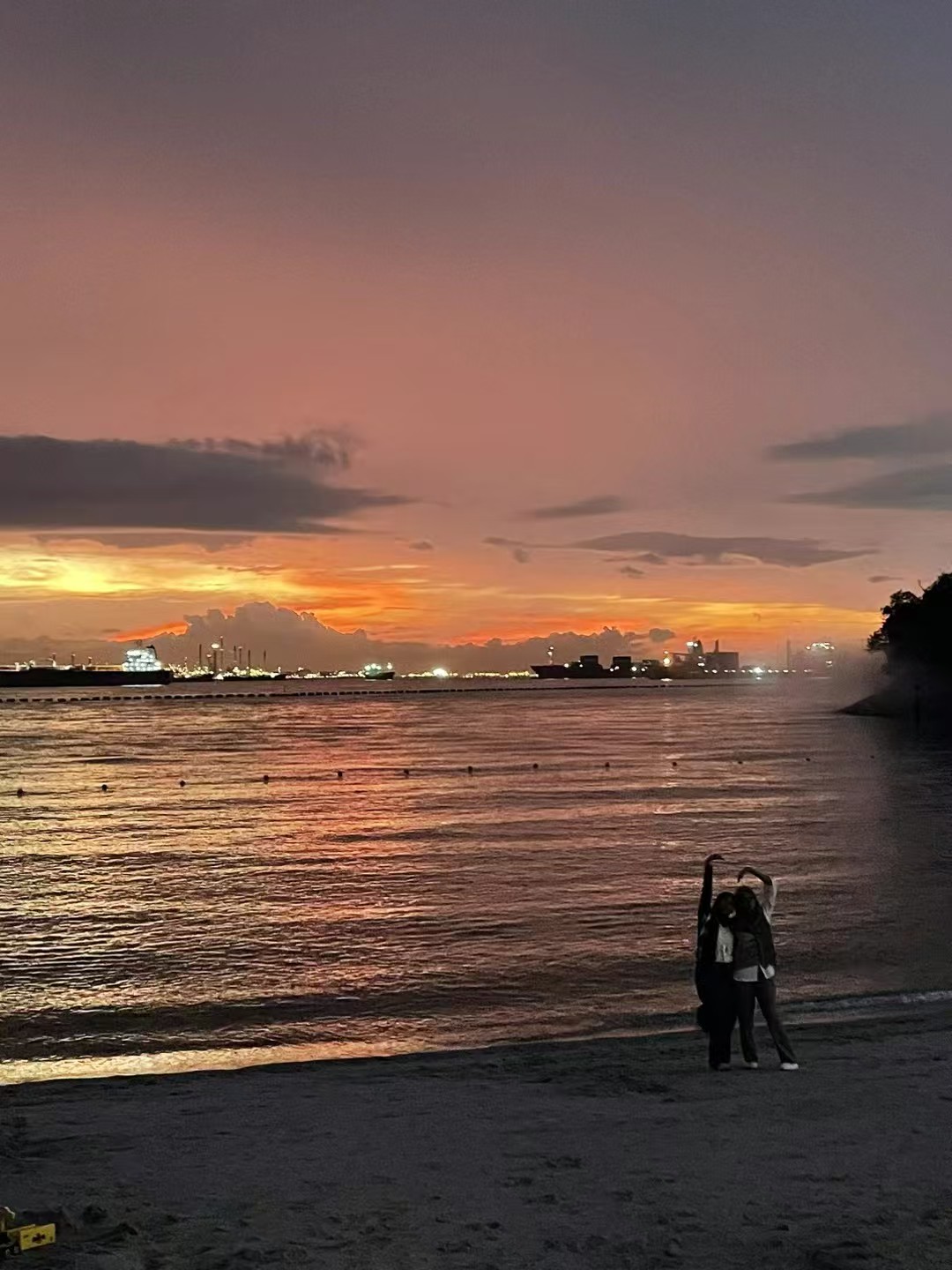 新加坡海边日落